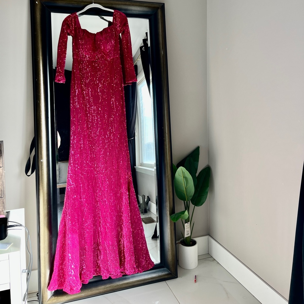 Pink gown
